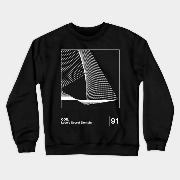 Coil / Minimalist Style Graphic Design Crewneck Sweatshirt by saudade